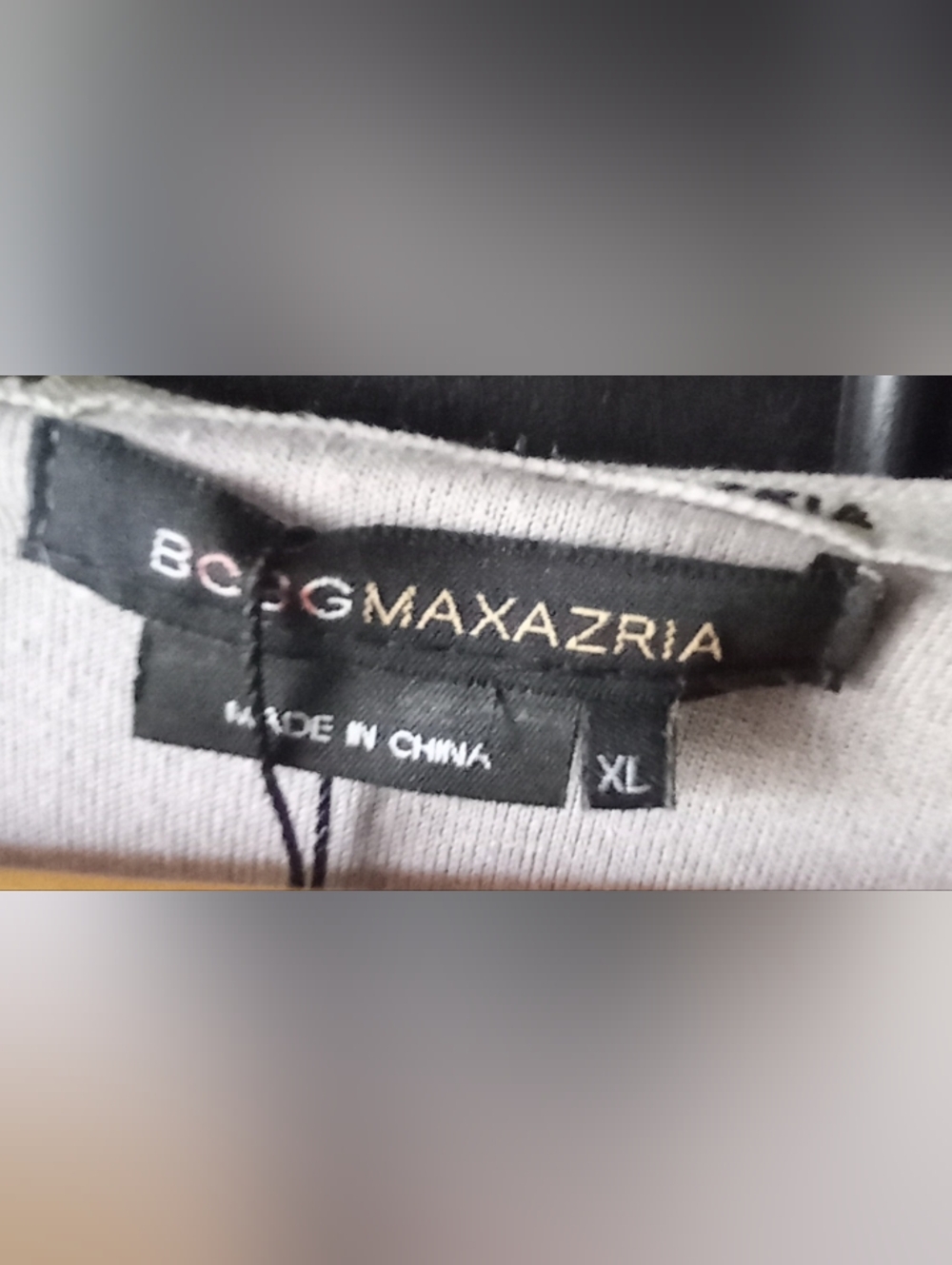 BCBG Max Azria Light Gray Zip-Up Hoodie - Picture 2 of 6